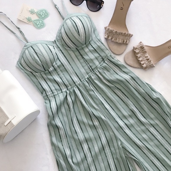 Band of Gypsies Pants - Band of Gypsies Urban Outfitters Striped Jumpsuit